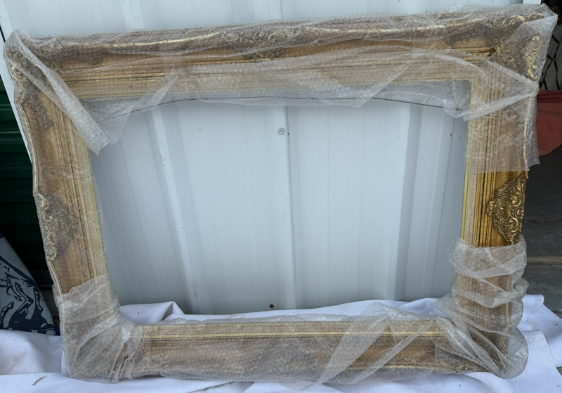 Item21- Large Ornate Gold Picture Frame – Fits 24x36 – 34x46 Overall