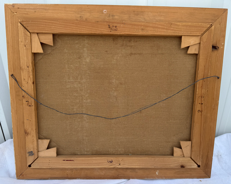 Item11- Finnish Vintage Signed Original Landscape Painting – Ornate Gold Frame