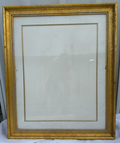 Item22- Large Gold Picture Frame with Glass & Mat – 37x45 Overall